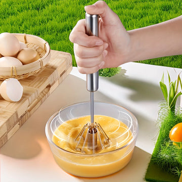 Stainless Steel Egg Beater  Semi-Automatic